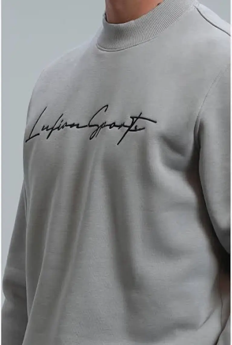 Lufian Lowe Erkek Sweatshirt Mürdüm