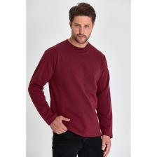 Mmetalic Erkek Bordo Çift Bisiklet Yaka Standart Rahat Kesim Sweatshirt