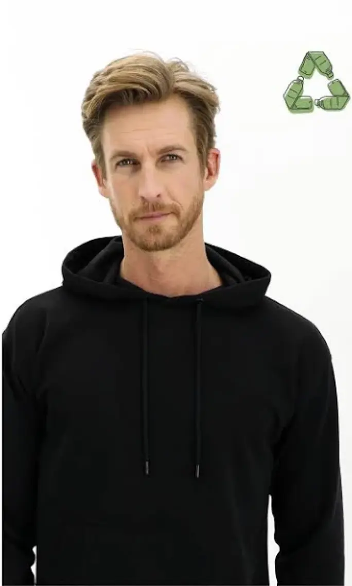 Kapüşonlu Oversize Pamuklu Sweatshirt