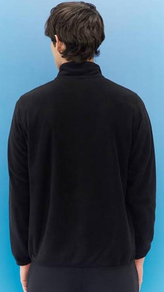 Lee Regular Fit Normal Kesim Dik Yaka Yarım Fermuarlı Bordo Polar