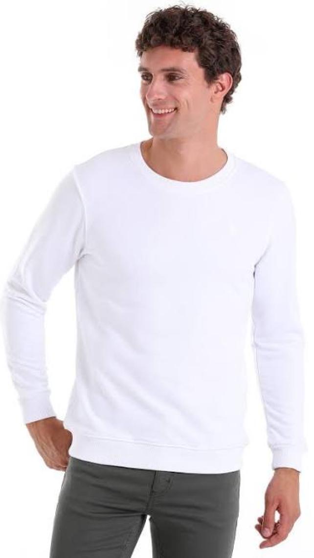 Hatemoğlu Lacivert Regular Fit Düz Pamuklu Bisiklet Yaka Sweatshirt