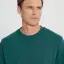 Altınyıldız Classics Erkek Koyu Yeşil Standart Fit Normal Kesim Bisiklet Yaka 3 Iplik Pamuklu Sweatshirt