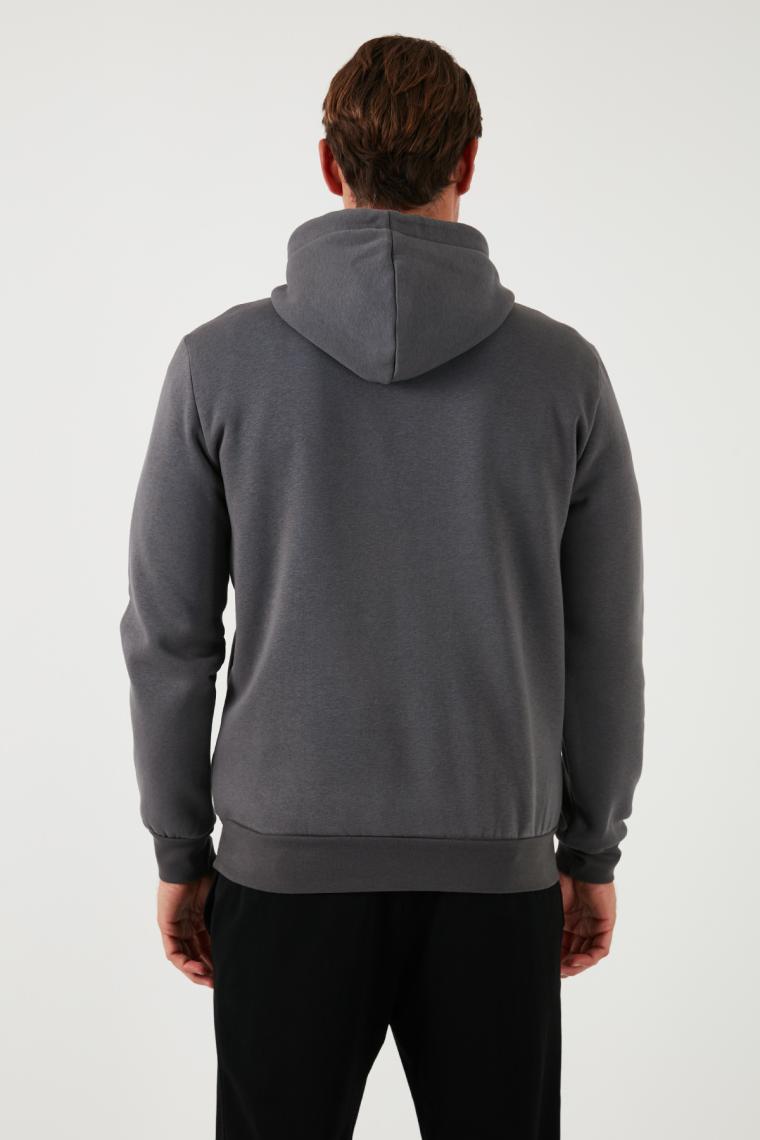 Buratti Slim Fit Kapüşonlu Kanguru Cepli İçi Tüylü Yumuşak Şardonlu Sweat Erkek SWEAT 5905281
