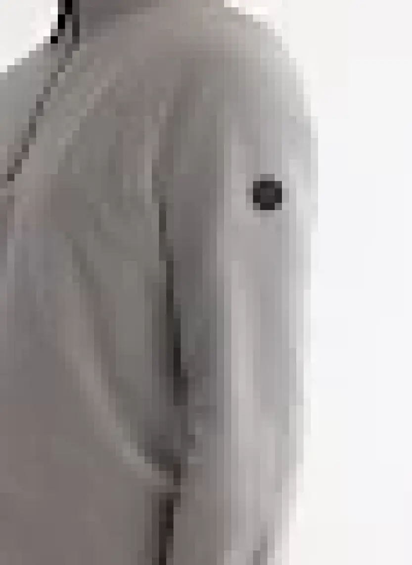 AVVA Erkek Gri Soğuğa Dayanıklı Yarım Fermuarlı Dik Yaka Polar Sweatshirt E001068