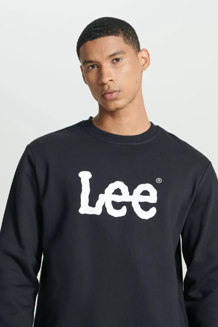 Lee Regular Fit Normal Kesim %100 Pamuk Sıfır Yaka Sweatshirt