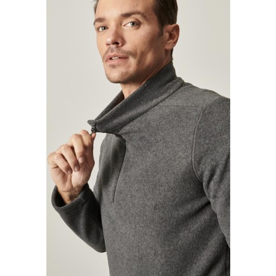 Altınyıldız Classics Erkek Antrasit Anti-pilling Tüylenme Yapmayan Standart Fit Dik Yaka Soğuk Geçirmez Polar Sweatshirt