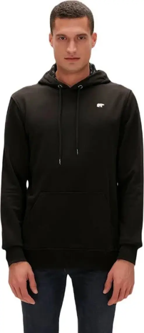 Bad Bear Bad Neck Hoodıe Siyah Erkek Sweatshirt 22.02.12.032-C01