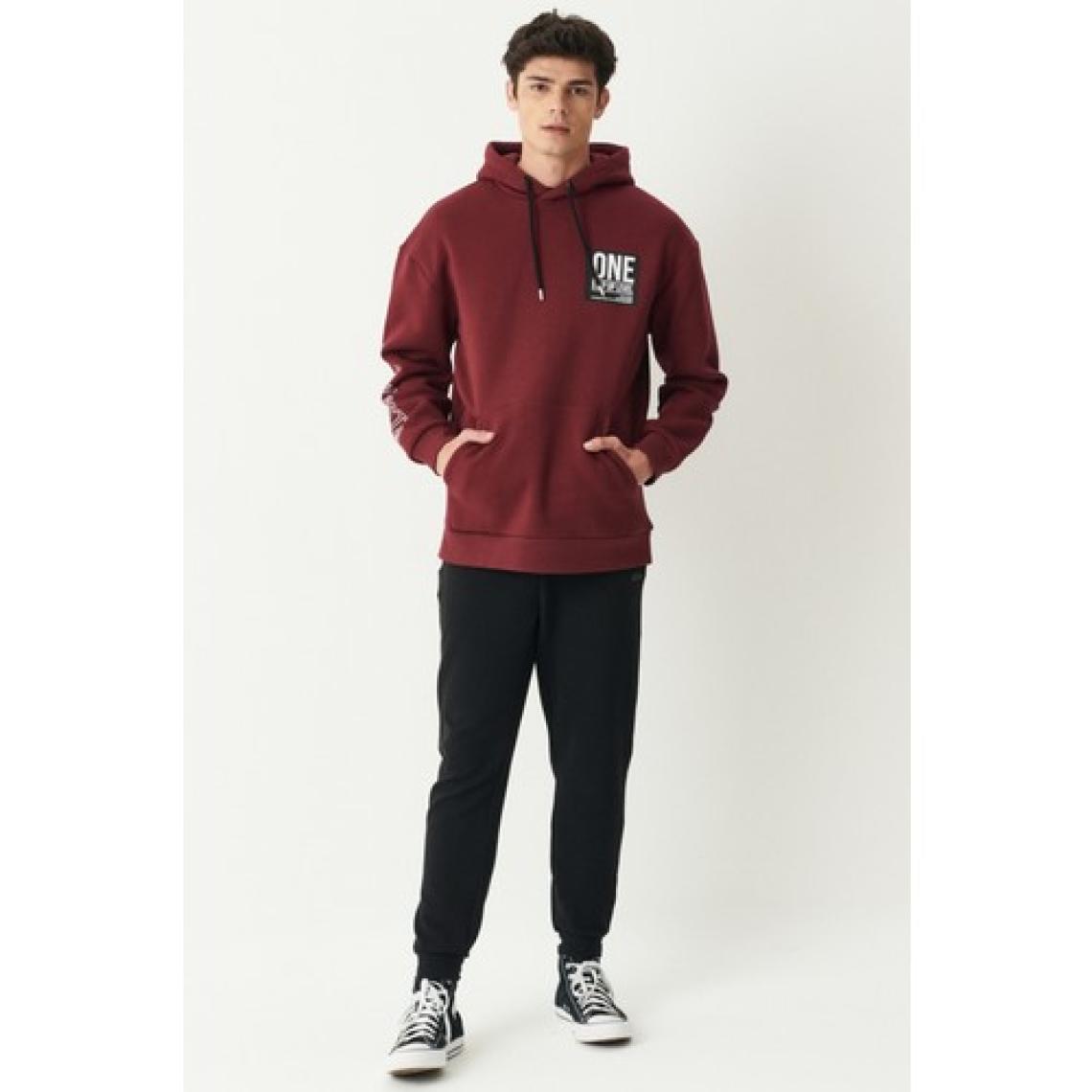 Riders By Lee Riders By Lee Loose Fit Rahat Kesim Kapüşonlu Şardonlu Haki Sweatshirt