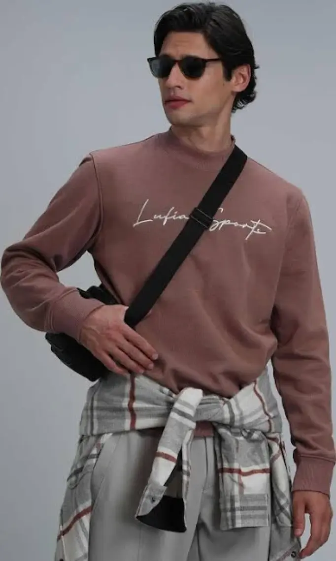 Lufian Lowe Erkek Sweatshirt Bakır