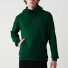 AVVA Erkek Yeşil Unisex Sweatshirt Kapüşonlu Yaka Içi Polarlı 3 Iplik Pamuklu Regular Fit E001018