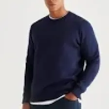Altınyıldız Classics Erkek Lacivert Standart Fit Normal Kesim Içi Polarlı 3 Iplik Bisiklet Yaka Pamuklu Sweatshirt