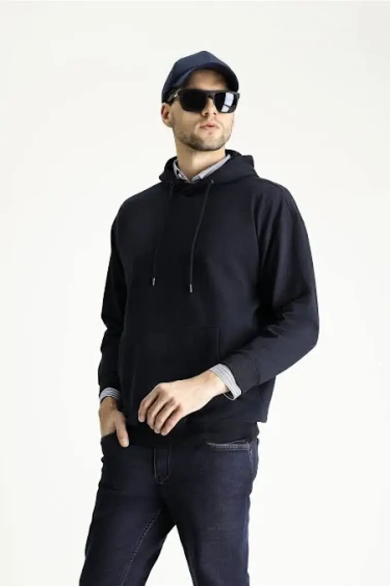 Kapüşonlu Oversize Pamuklu Sweatshirt