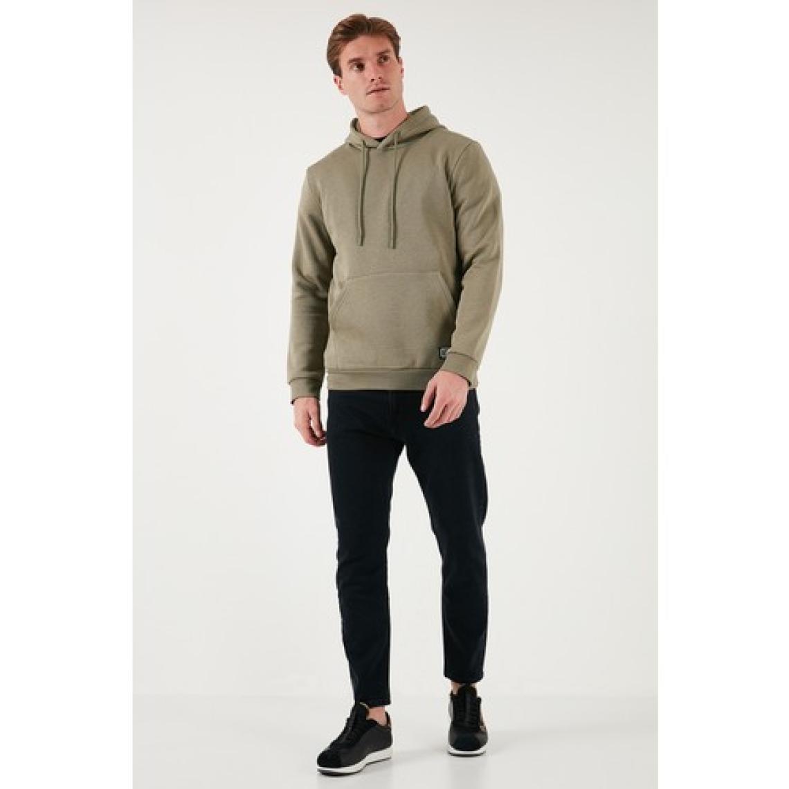 Buratti Slim Fit Kapüşonlu Kanguru Cepli Içi Tüylü Yumuşak Şardonlu Sweat Erkek Sweat 5905281