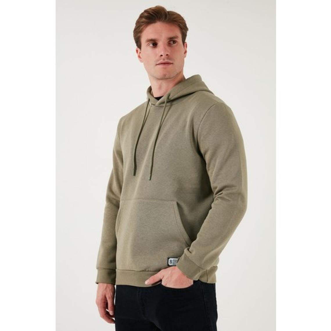 Buratti Slim Fit Kapüşonlu Kanguru Cepli Içi Tüylü Yumuşak Şardonlu Sweat Erkek Sweat 5905281