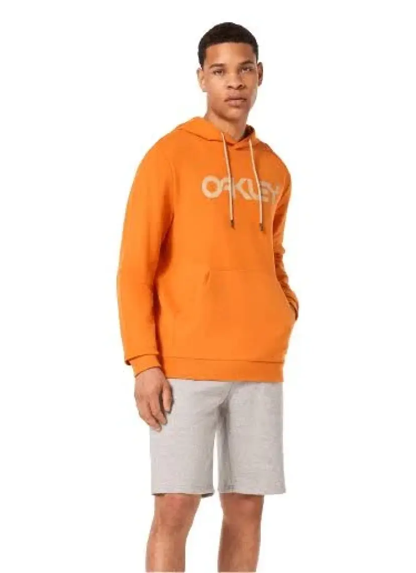 Oakley Turuncu Erkek Kapüşonlu Baskılı Sweatshirt FOA402599 B1B Po Hoodıe 2.0