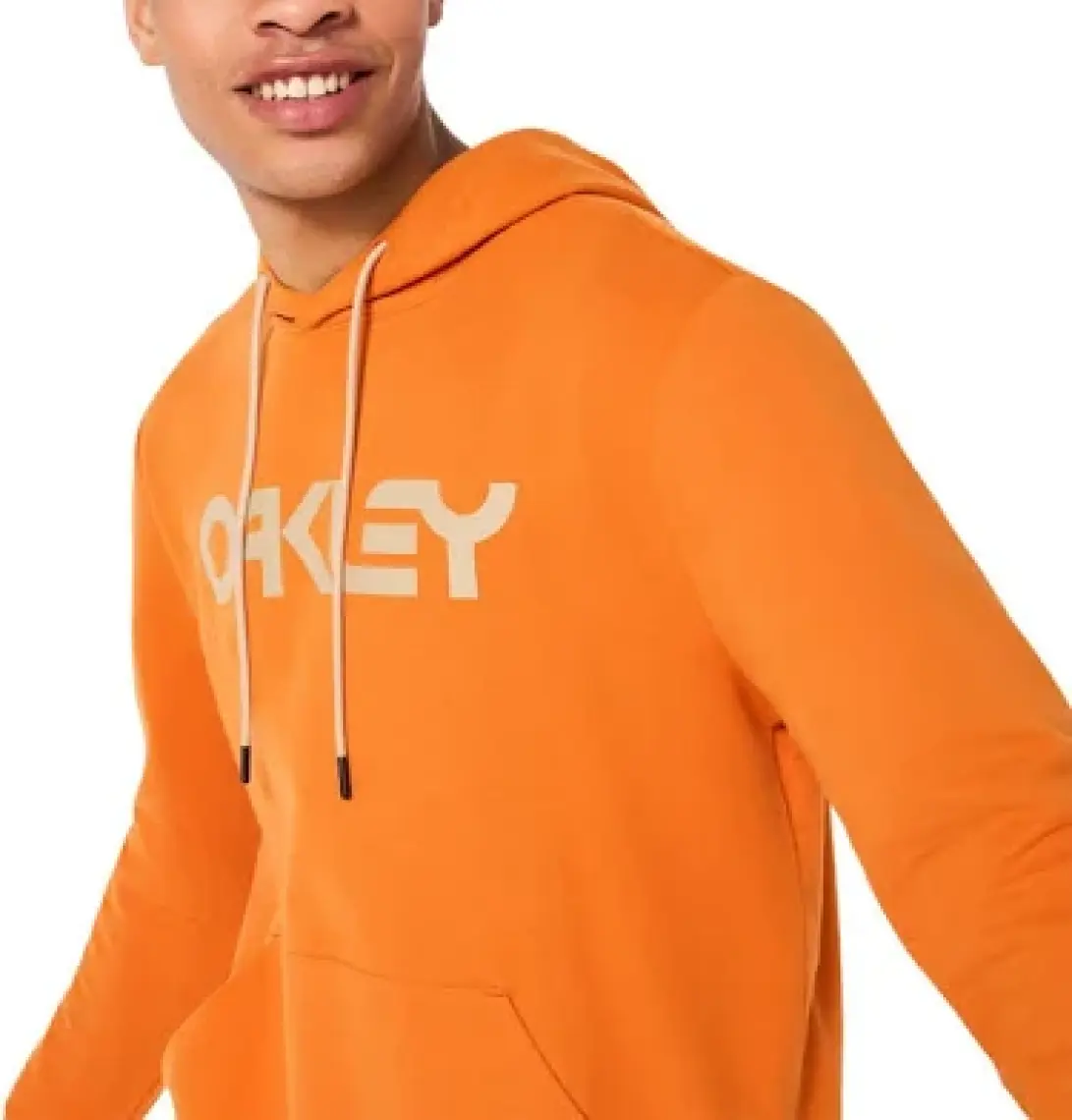 Oakley Turuncu Erkek Kapüşonlu Baskılı Sweatshirt FOA402599 B1B Po Hoodıe 2.0