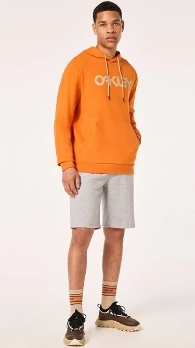 Oakley Turuncu Erkek Kapüşonlu Baskılı Sweatshirt FOA402599 B1B Po Hoodıe 2.0