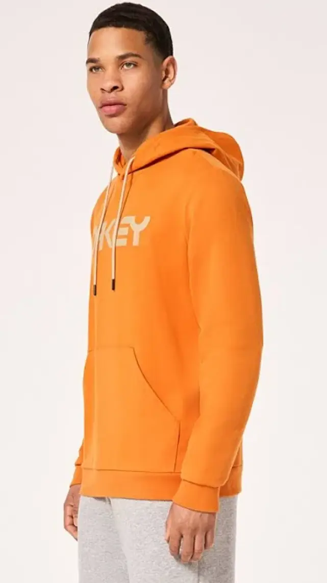 Oakley Turuncu Erkek Kapüşonlu Baskılı Sweatshirt FOA402599 B1B Po Hoodıe 2.0