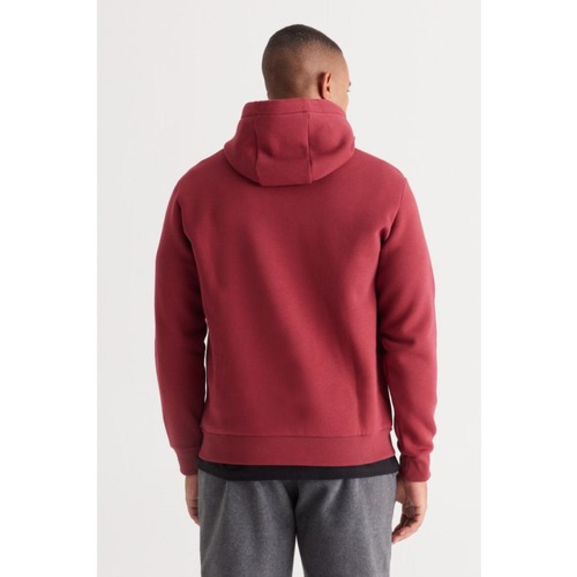 Altınyıldız Classics Erkek Bordo Standart Fit Içi Polarlı 3 Iplik Kapüşonlu Kanguru Cepli Pamuklu Sweatshirt