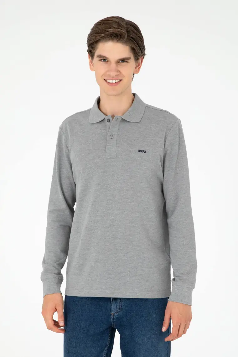 U.S. Polo Assn. Erkek Gri Melanj Sweatshirt 50295169-VR086