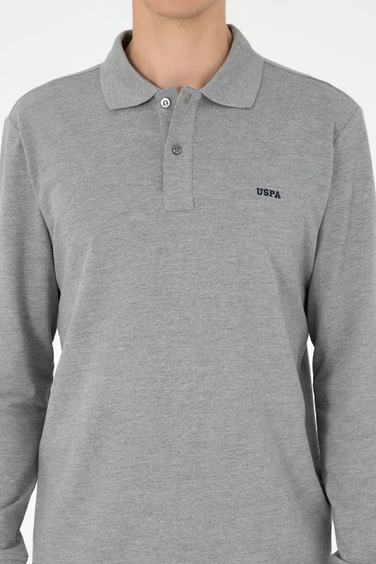 U.S. Polo Assn. Erkek Gri Melanj Sweatshirt 50295169-VR086