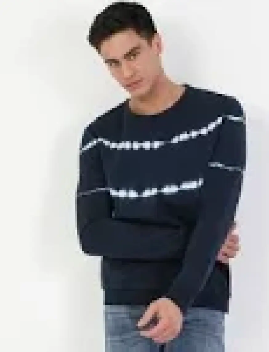 Regular Fit   Erkek Lacivert Sweatshirt