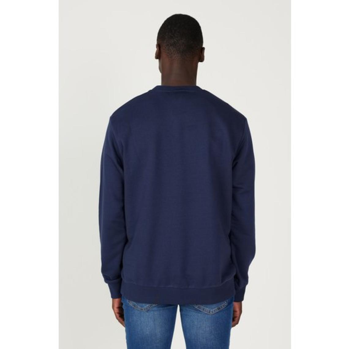 Altınyıldız Classics Erkek Lacivert Standart Fit Normal Kesim Bisiklet Yaka 3 Iplik Pamuklu Sweatshirt