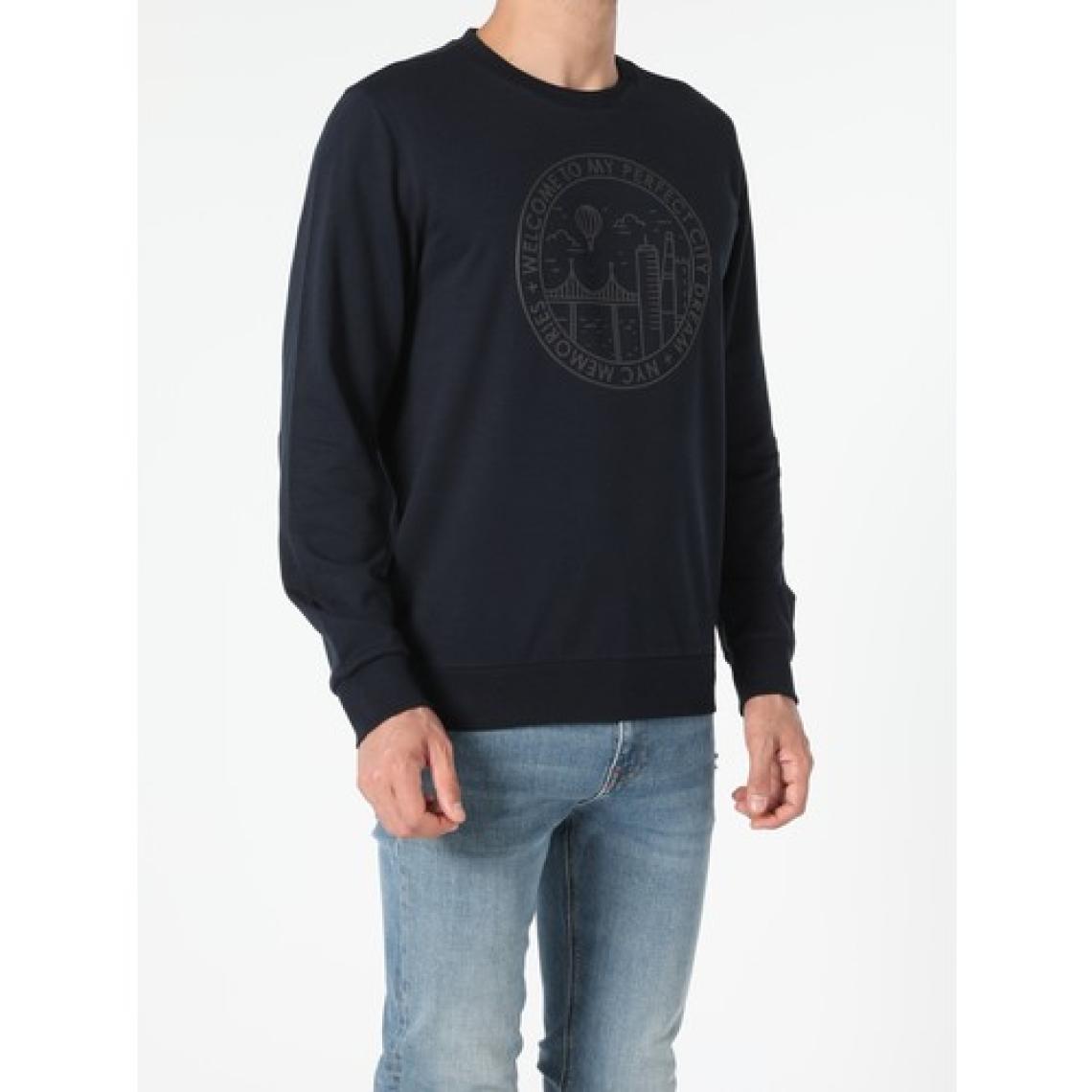Regular Fit   Erkek Lacivert Sweatshirt