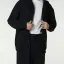 Defy's Erkek Kapüşonlu Fermuarlı Oversize Kalıp Sweatshirt Lacivert