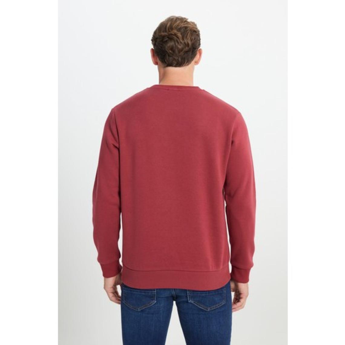 Altınyıldız Classics Erkek Bordo Standart Fit Normal Kesim Içi Polarlı 3 Iplik Bisiklet Yaka Pamuklu Sweatshirt