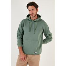 Buratti Slim Fit Kapüşonlu Kanguru Cepli Içi Tüylü Yumuşak Şardonlu Sweat Erkek Sweat 5905281