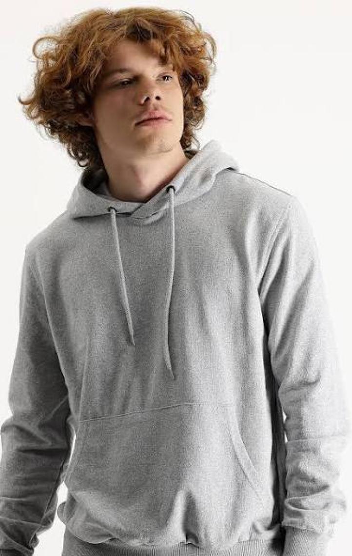 Kapüşonlu Pamuklu Sweatshirt