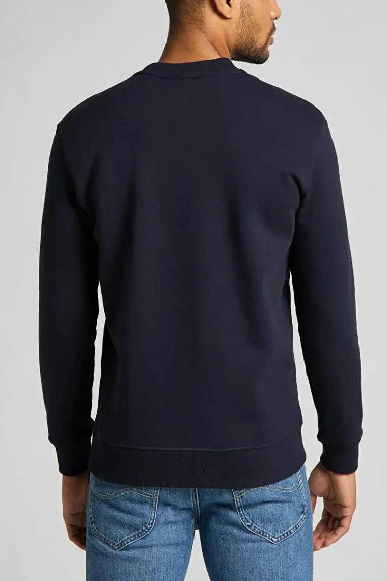 Lee Regular Fit Normal Kesim %100 Pamuk Sıfır Yaka Sweatshirt