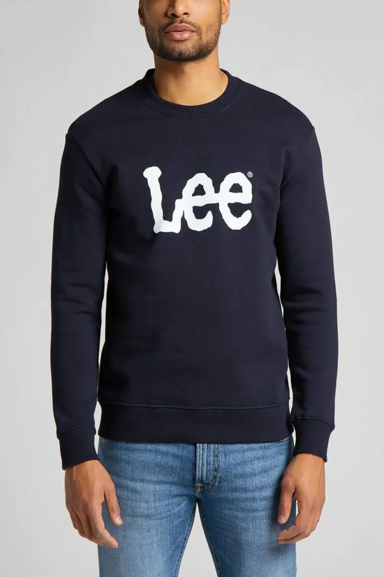 Lee Regular Fit Normal Kesim %100 Pamuk Sıfır Yaka Sweatshirt