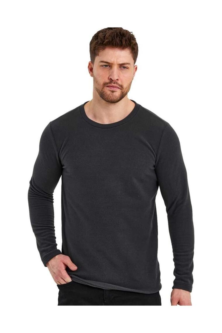Erkek Basic Polarlı Isı Koruyan Polar Sweatshirt