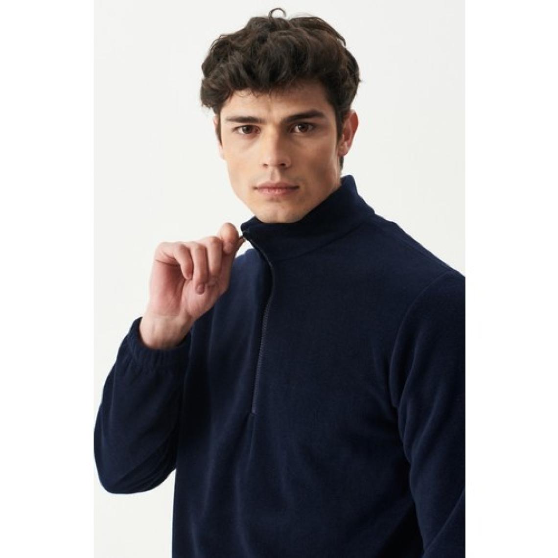 Riders By Lee Riders By Lee Regular Fit Dik Yaka Yarım Fermuarlı Bordo Polar