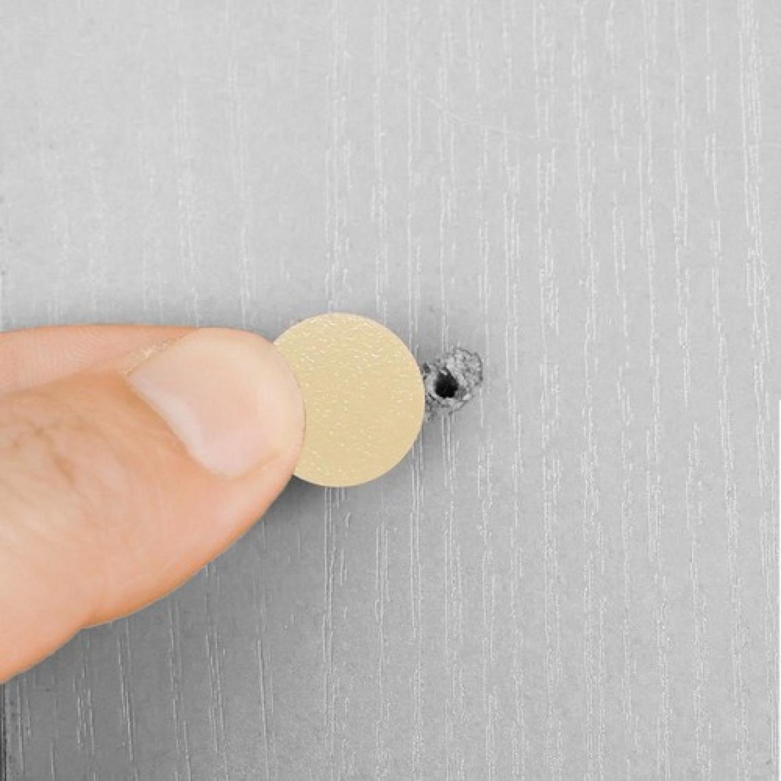 BADEM10 Yapışkanlı Vida Tapası Tıpası Krem Vida Kapatıcı Kapağı 100 Adet