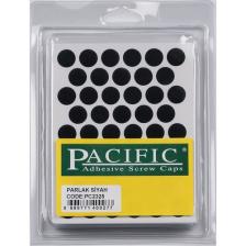 Pacific Yapışkanlı Vida Tapası 14MM Parlak Siyah