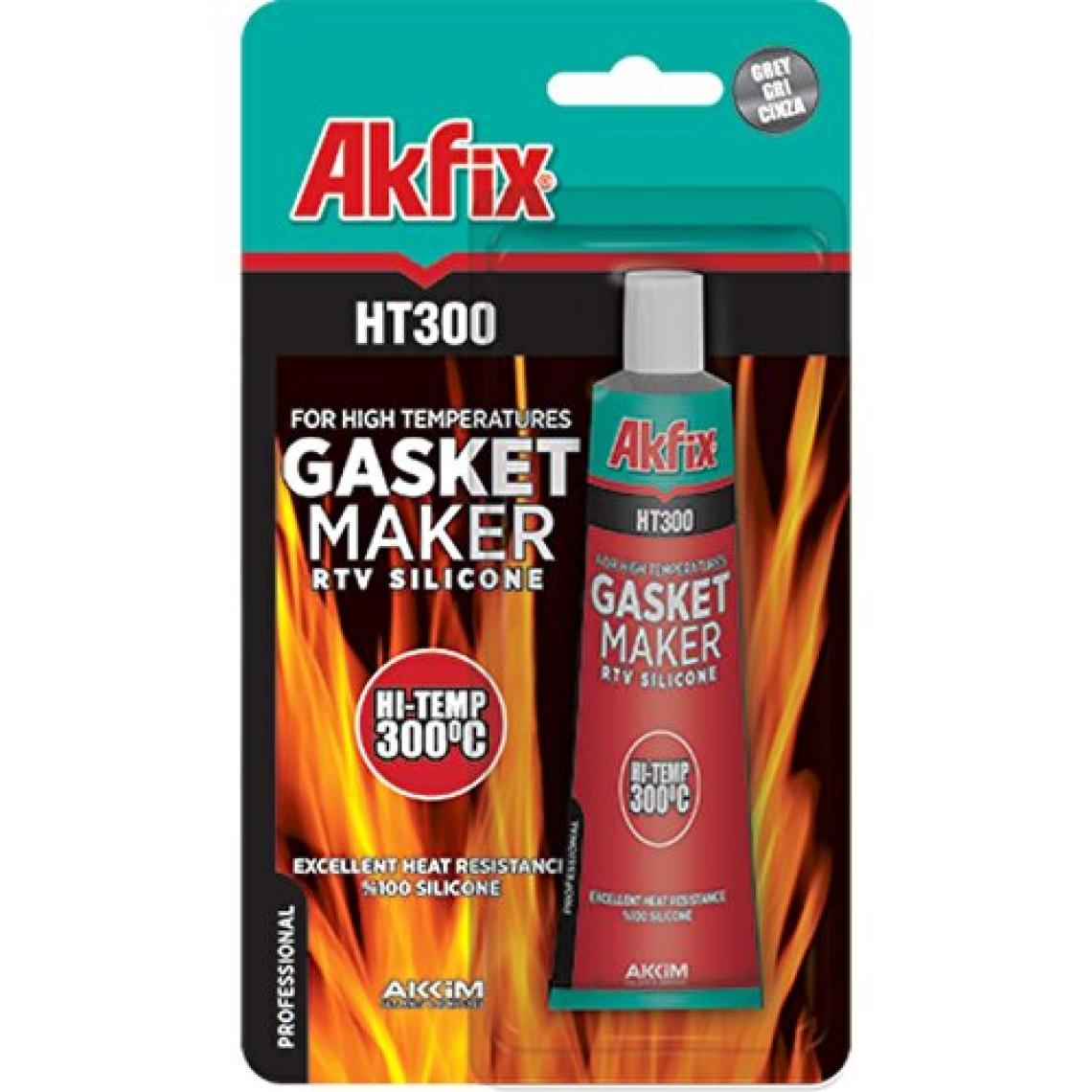 Akfix HT-300 50 ml Kırmızı Silikon