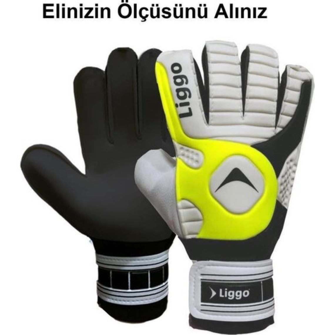 Liggo Reflex Yetişkin ve Çocuk Kaleci Eldiveni Bilek Bandajlı 5-6-7-8-9-10 Numara