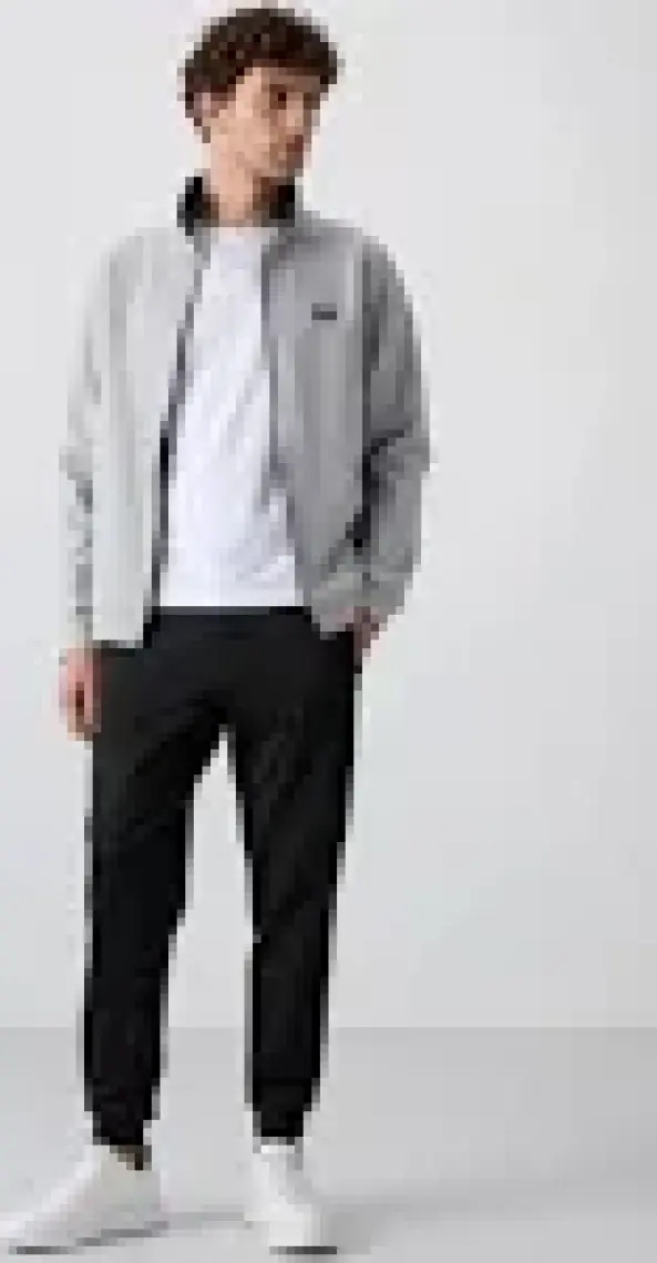 Air Jones Hugo Gri Melanj - Siyah Jogger Erkek Eşofman Takım - 85198