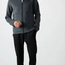 Air Jones Bran Orman Yeşil - Siyah Scuba Kumaş Erkek Eşofman Takım - 85199
