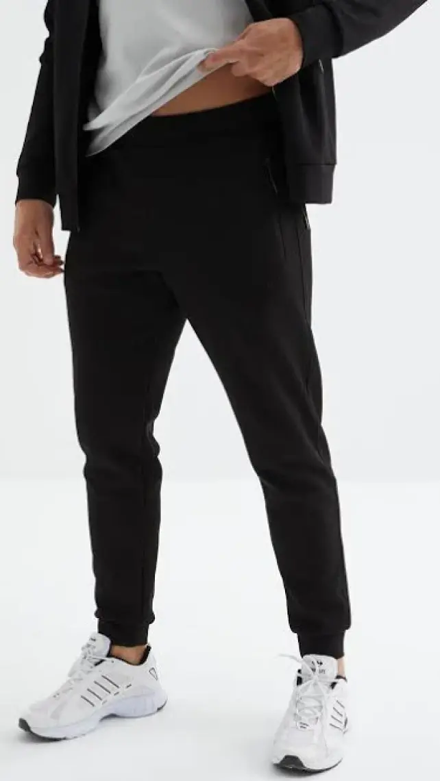 Air Jones Hugo Gri Melanj - Siyah Jogger Erkek Eşofman Takım - 85198