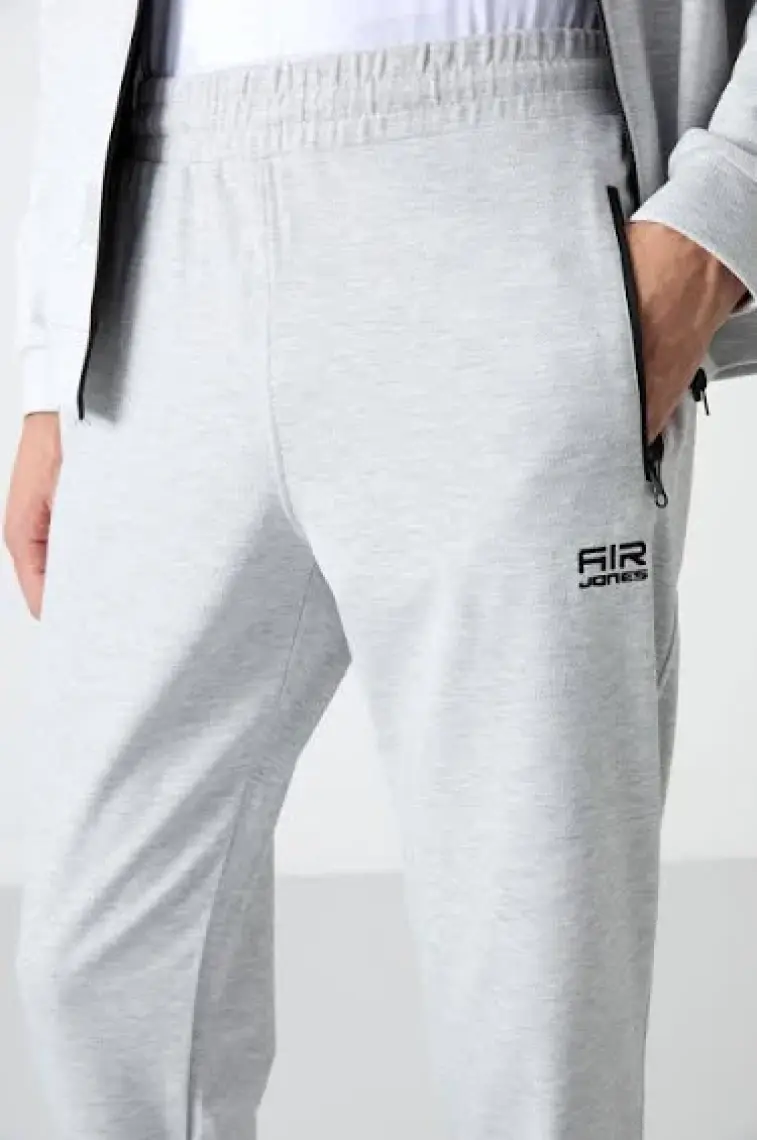 Air Jones Hugo Gri Melanj - Siyah Jogger Erkek Eşofman Takım - 85198
