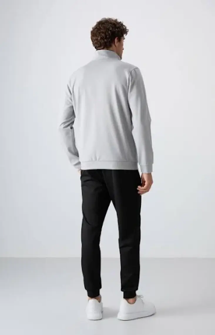 Air Jones Hugo Gri Melanj - Siyah Jogger Erkek Eşofman Takım - 85198