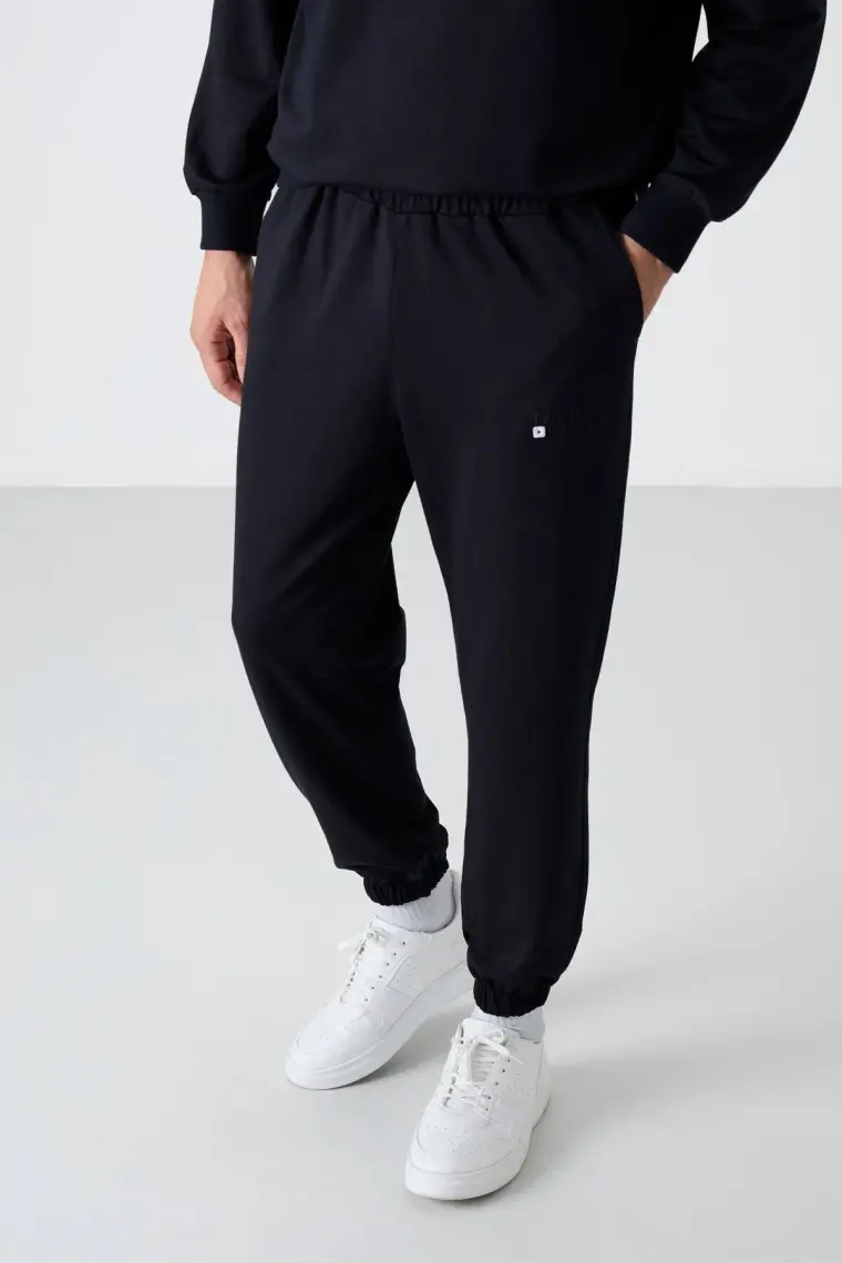 Tommy Life Tommy Life  Gri Melanj Erkek Casual O Yaka Oversize Lastik Paça Eşofman Takımı - 85120
