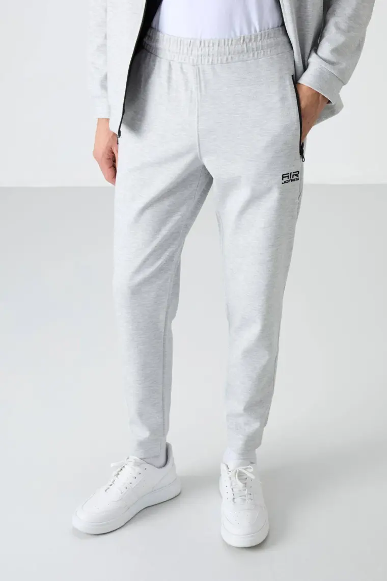 Air Jones Hugo Gri Melanj Jogger Erkek Eşofman Takım - 85198