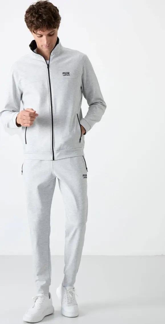 Air Jones Hugo Gri Melanj Jogger Erkek Eşofman Takım - 85198