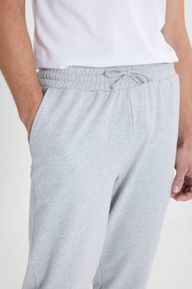Altınyıldız Classics Erkek Gri Melanj Standart Fit Normal Kesim 2 İplik Cepli Rahat Recycle Pamuklu Jogger Eşofman Altı