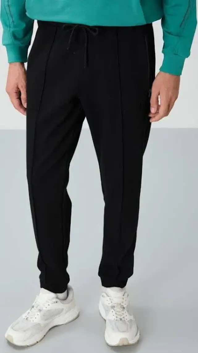Air Jones Darian Siyah Jogger Erkek Eşofman Alt - 82113